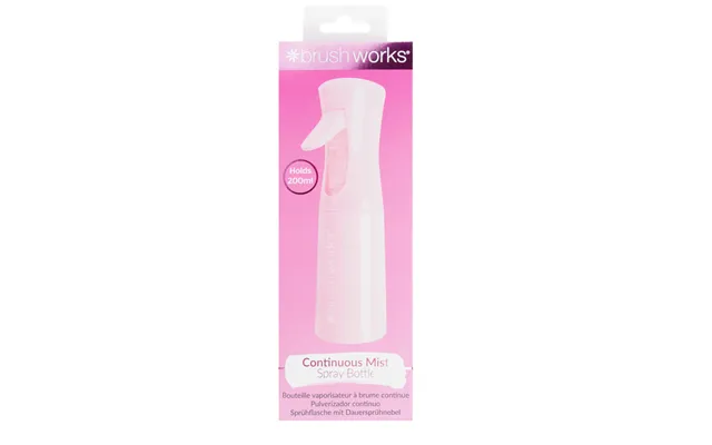 Brushworks Continuous Mist Spray Bottle - Pink
