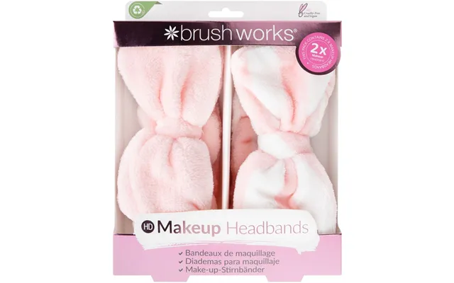 Brushworks Makeup Headbands 2 Pieces