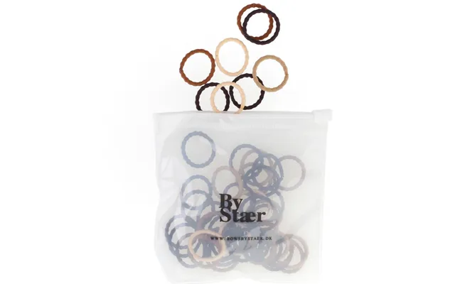 By Stær Mini Hair Elastics 50 Pieces - Mix 15