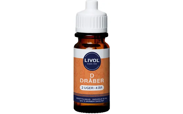 Livol D3 Dråber 2 Uger - 4 År 10 Ml