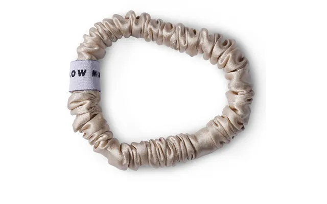Mellow Mind Silk Scrunchie - Beige
