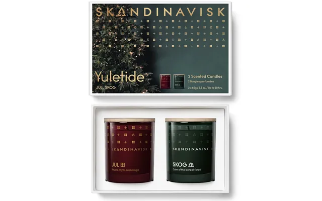 Skandinavisk Yuletide Scented Candle Gavesæt 2 X 65 G