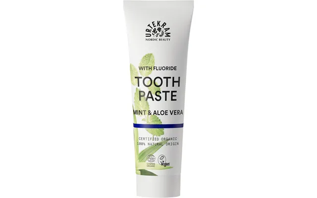 Urtekram Mint & Aloe Vera Toothpaste With Flouride 75 Ml