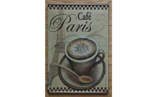 Emaljeskilt Café Paris
