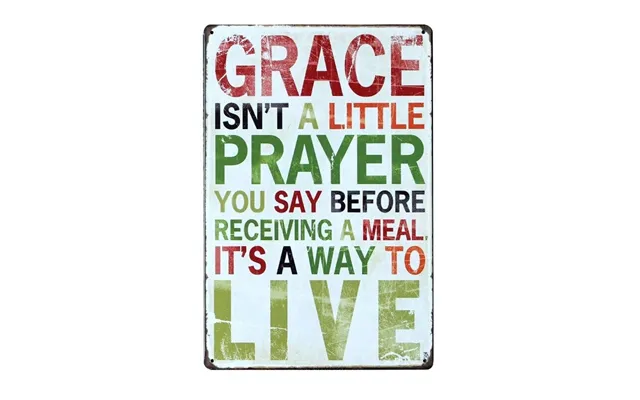 Emaljeskilt Grace - A Way To Live