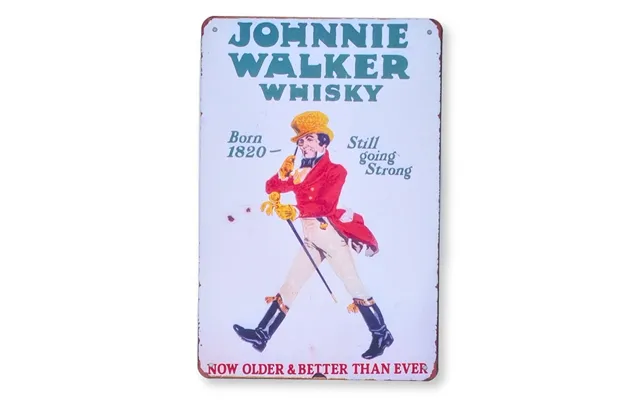 Emaljeskilt Johnnie Walker Whisky