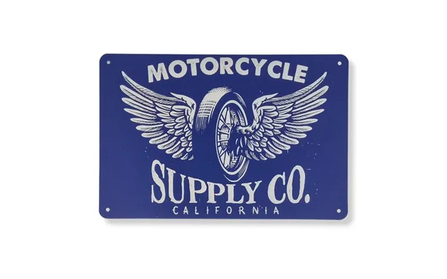 Emaljeskilt Motorcycle Supply Co.