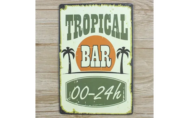 Emaljeskilt Tropical Bar