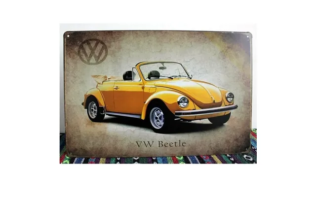 Emaljeskilt Vw Beetle