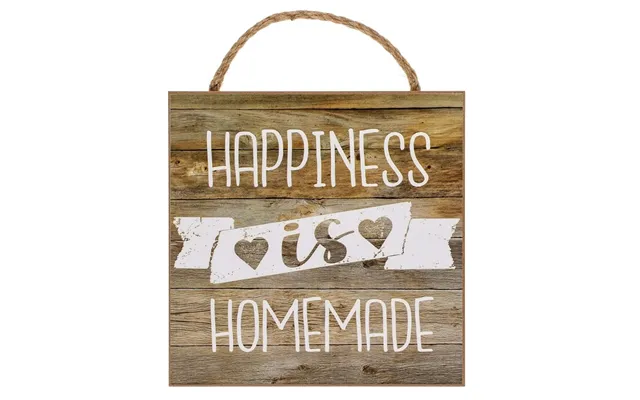 Træskilt Happiness Is Homemade