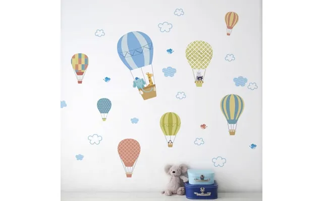 Wallsticker Luftballoner Med Dyr
