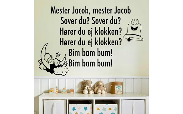 Wallsticker Mester Jacob 1. Strofe