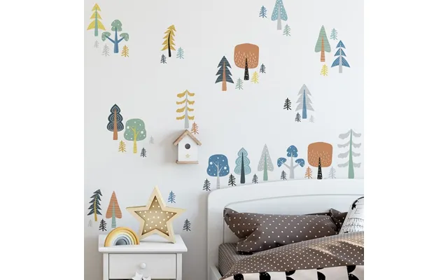 Wallsticker Små Træer - 48 Pr. Sæt