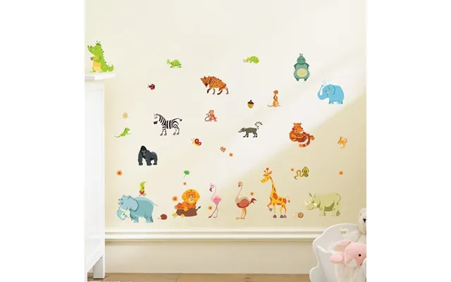 Wallsticker Søde - Eksotiske Dyr