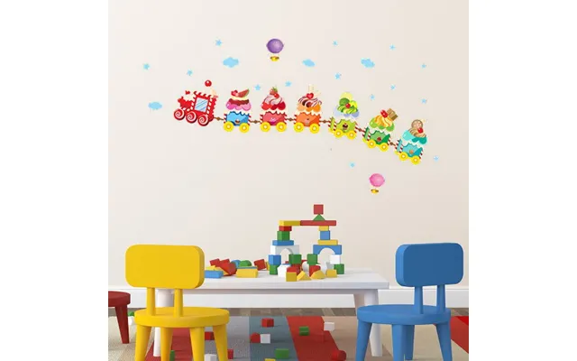Wallsticker Tog Med Desserter