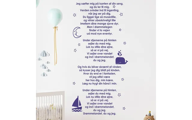 Wallsticker Under Stjernerne På Himlen Hele Sangen