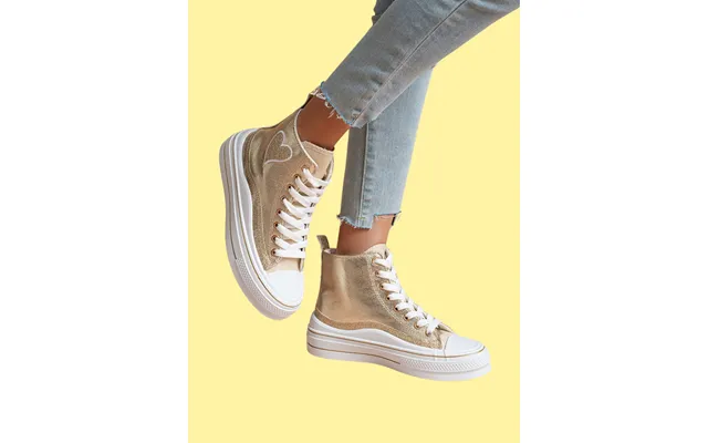 Sia High Sneakers - Gold 37 product image