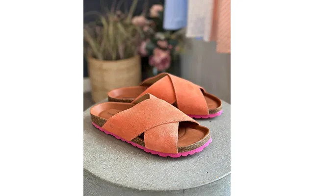 Tim & Simonsen Sandal Suede, Annet Iris- Coral - Fuxia 35