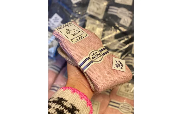 Uldsokker Til Børn Med Angora Uld I Lyserød-beige 27-30 product image