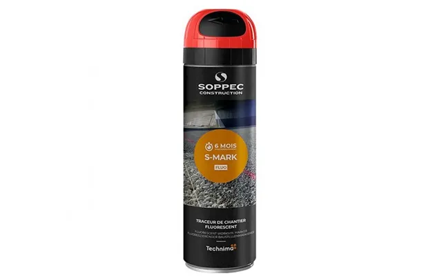 Fluorescerende Markeringsspray Rød 500 Ml Afmærkningsspray