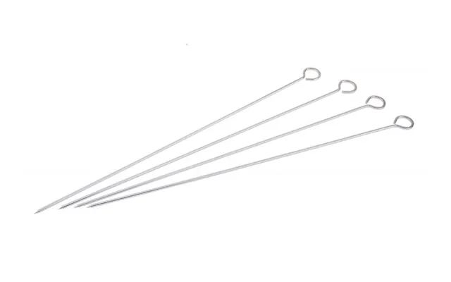 Grillspyd 38 Cm 4 Stk Stålspyd Til Grill