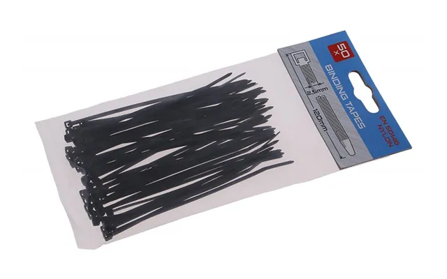 Kabelstrips 120x2,5 Mm Sort 50 Stk