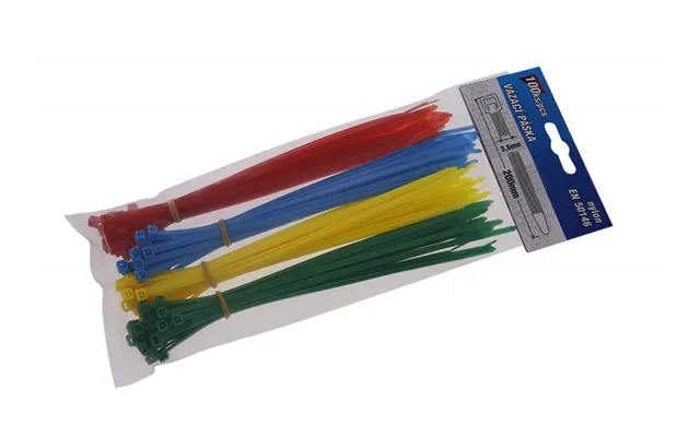 Kabelstrips 200x3,6 Mm Farvede 100 Stk