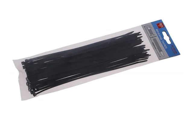 Kabelstrips 250x3,6 Mm Sort 50 Stk