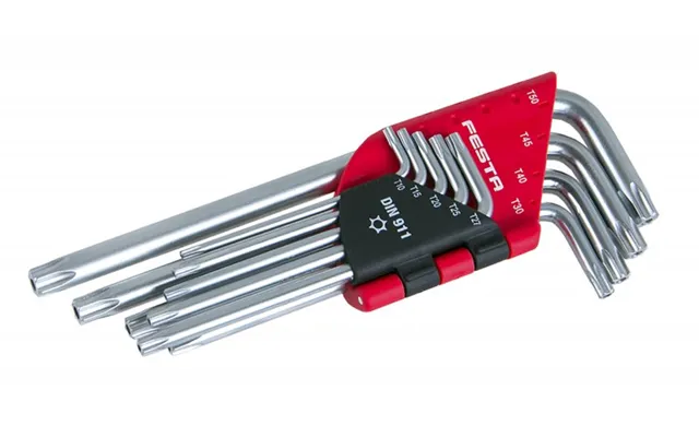 Torx Unbrako Nøglesæt T10-t50 9 Stk
