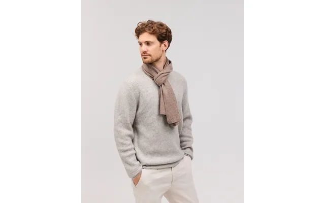 Ebbe Cashmere Halstørklæde Dark Beige Melange