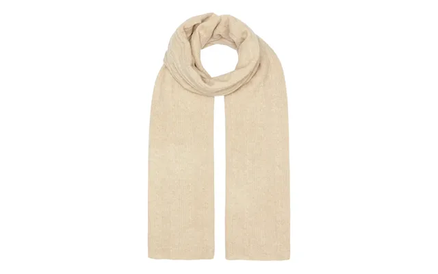 Kabelstrikket Cashmere Halstørklæde Beige 70x200cm