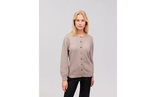 Naomi Cashmere Cardigan Melange Camel