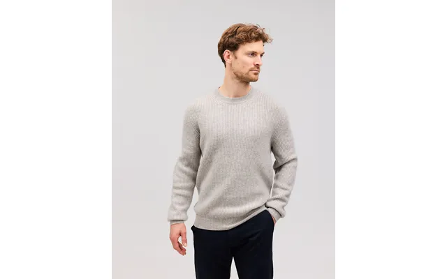 Ragnar Cashmere Crewneck Light Grey