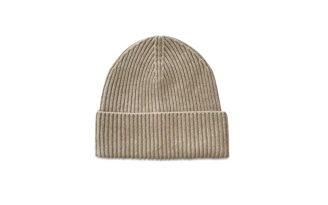 Ribstrikket Cashmere Hue Beige