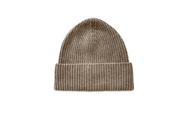 Ribstrikket Cashmere Hue Brun