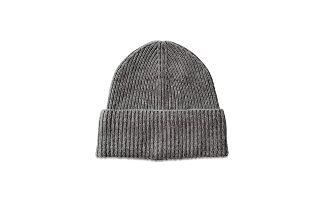 Ribstrikket Cashmere Hue Grå