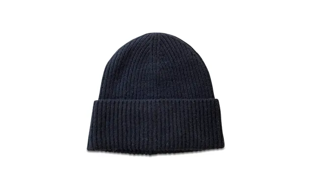 Ribstrikket Cashmere Hue Sort