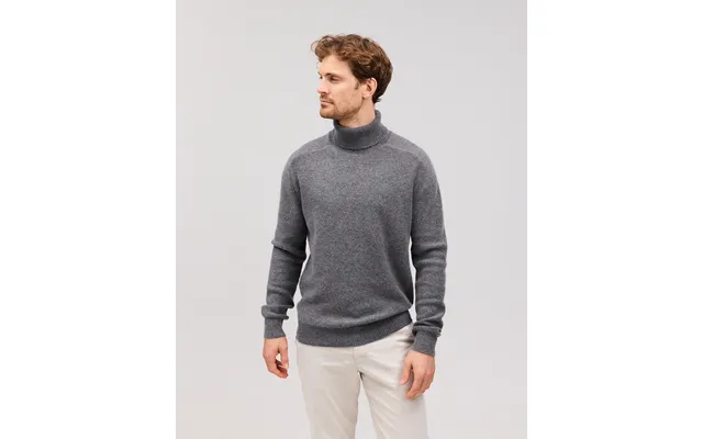 Sigurd Cashmere Roll Neck Grey