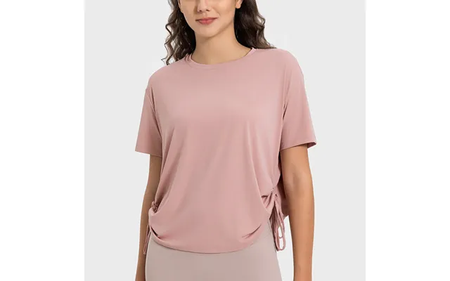 Nordic-wellness Scrunch Tee - Dusty Pink