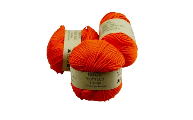 Tromsø Ensfarvet Bomuld Orange 5623