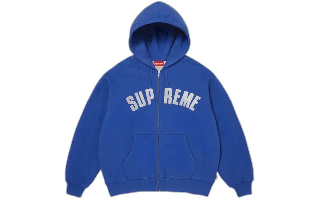 Supreme Arc Thermal Lined Zip Up Hooded Sweatshirt 'royal'