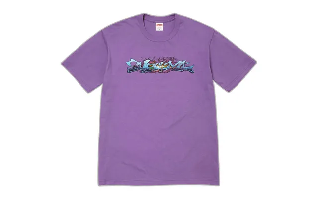 Supreme Tag Tee 'purple'