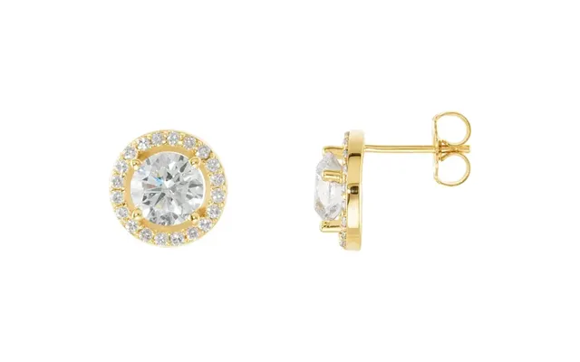 Aurora Halo Ørestikker Diamant Øreringe Diamantsmykker