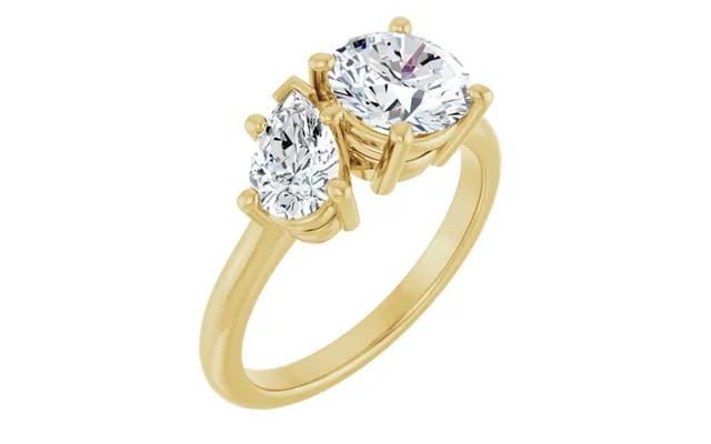 Aveline Brilliant Toi Et Moi Diamant Ringe Diamantsmykker Forlovelses & Vielsesringe