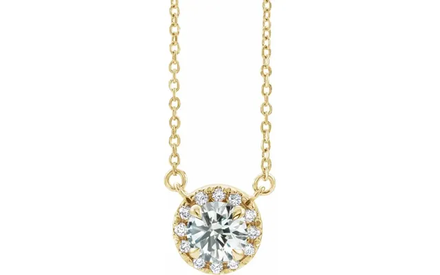 Celeste Halo Halskæde Diamant Halskæder Diamantsmykker