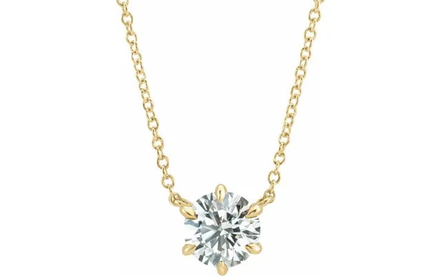 Celeste Solitaire Halskæde Diamant Halskæder Diamantsmykker