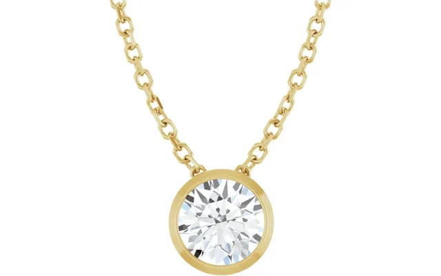 Lumière Bezel Vedhæng Diamant Halskæder Diamantsmykker