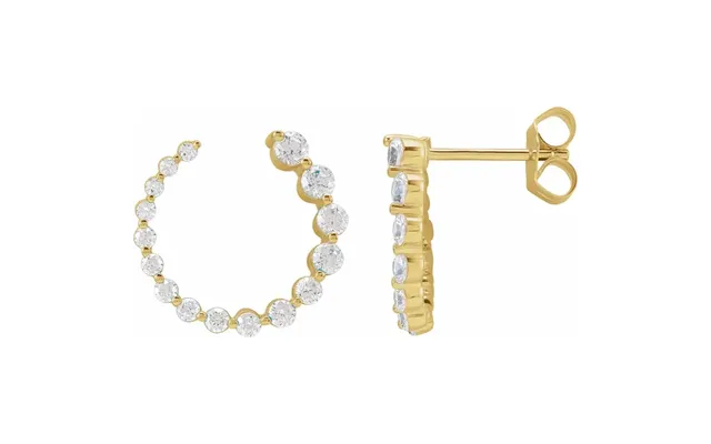 Luna Hoops Øreringe Diamant Øreringe Diamantsmykker