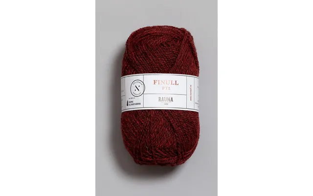 Finull - 4131 Dempet Rød Meleret