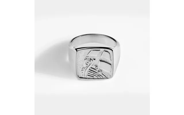 Explorer Oversize Signet Ring Sølv - Str. 6